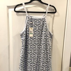NWT Studio M Blue Lace Dress Sz L